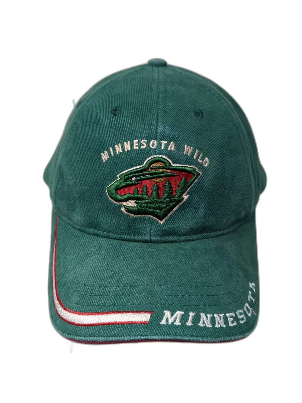 Minnesota Wild NHL Drew Pearson Green One Size Cap Embroidered Logo Brim Graphic